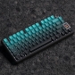 Adore Cyan 104+16 / 26 Cherry Profile PBT Dye-subbed Doubleshot Backlit Keycaps Set Top / Side Legends for Mechanical Keyboard